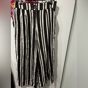 H&M Monochrome Striped Trousers